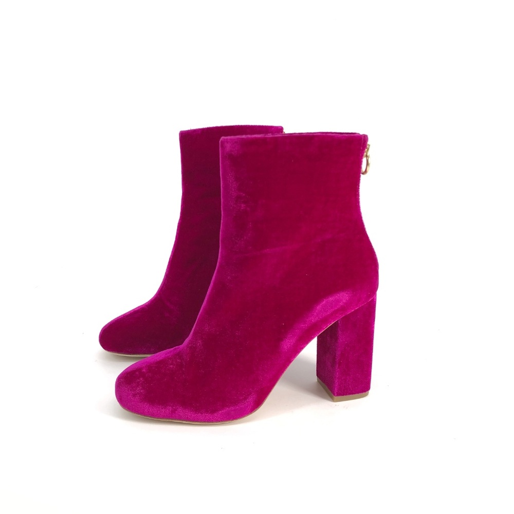 Joie Saleema Velvet Block Heel Booties